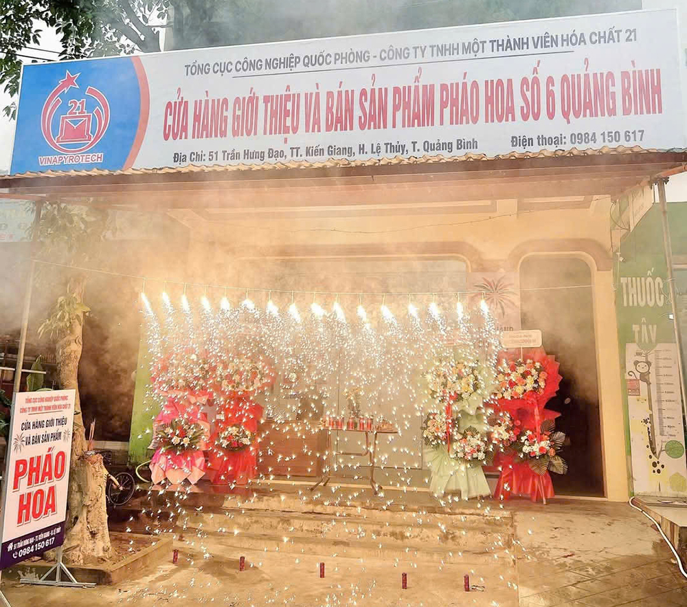 Cửa hàng pháo hoa Bộ Quốc phòng uy tín tại Lệ Thủy