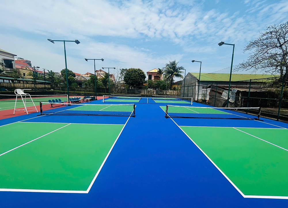 Sân Pickleball căn tin đường sắt Quảng Bình
